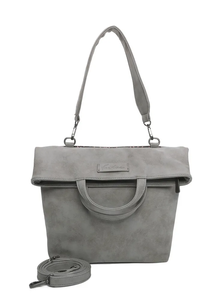 Sac à épaule spacieux idéal pour le travail et le quotidien gris