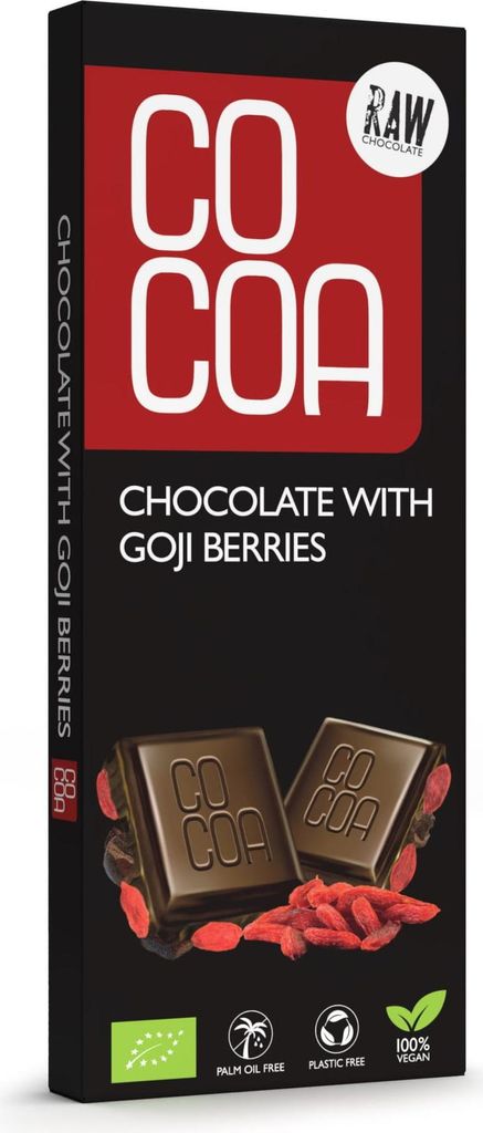 ROHE SCHOKOLADE MIT -GOJI-BEEREN 40 g – COCOA