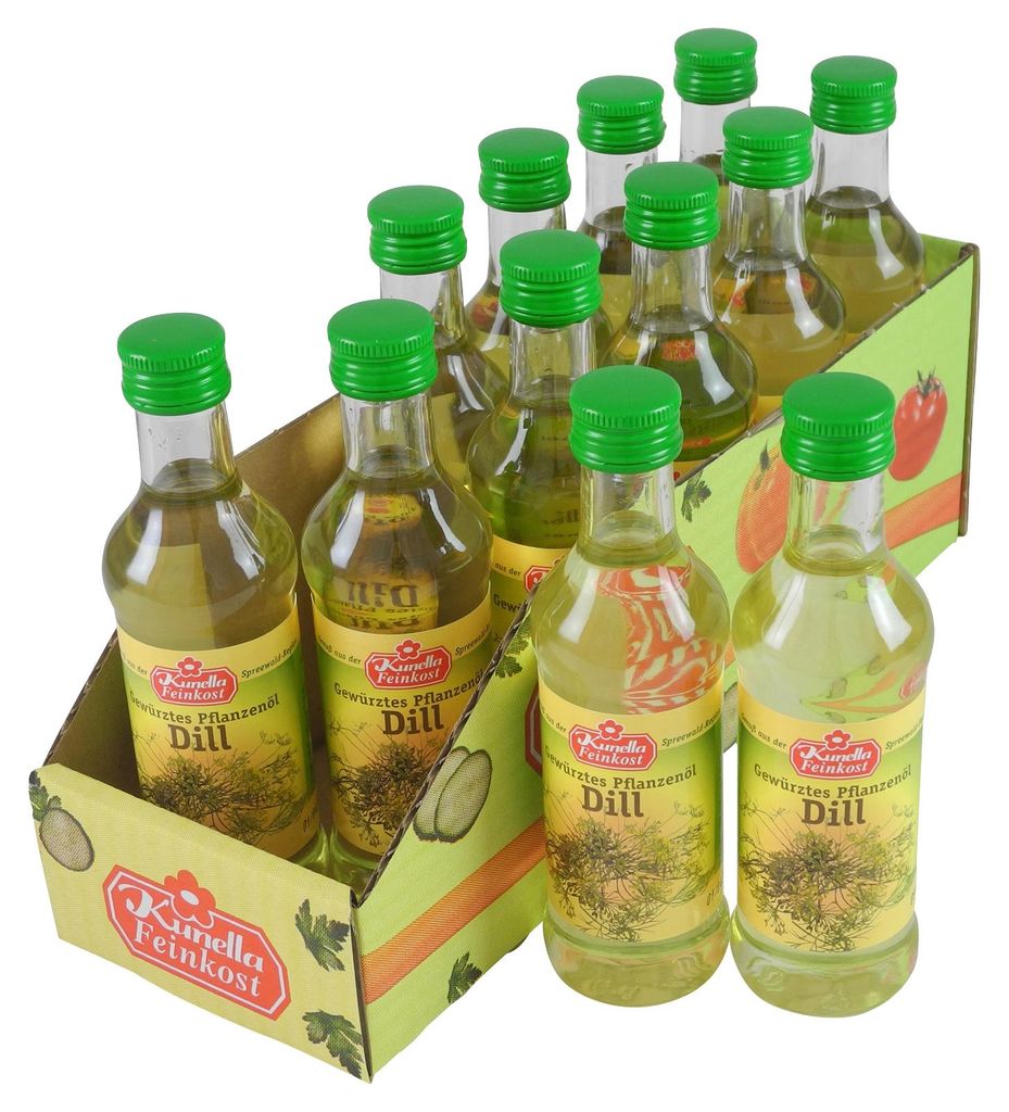 Kunella Gewürztes Rapsöl Dill - 12er Pack (12 Flaschen à Produktbild 