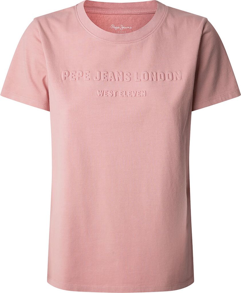Pepe Jeans Loretta Kurzarm-t-shirt Rosa M Frau Rosa M
