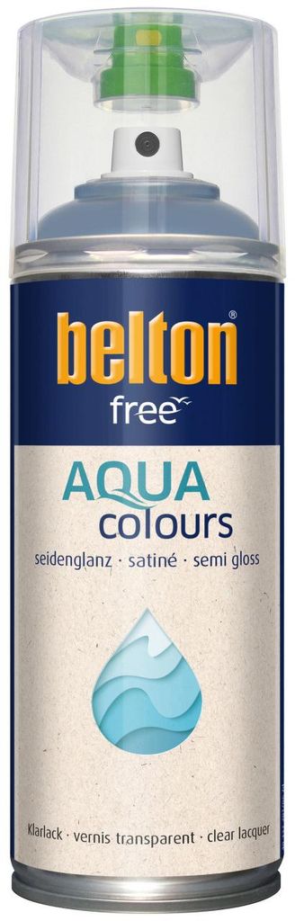 belton free Lackspray AQUAcolours 400 ml Klarlack Produktbild 