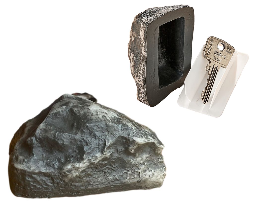 Schlüsselversteck Stein Grau - Versteck Für Ersatzschlüssel Garten