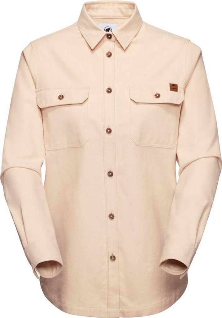 Tamaro Undyed Longsleeve Shirt Women, Longsleeve Shirt Damen - Mammut, Farbe:light brown (undyed), Größe:L