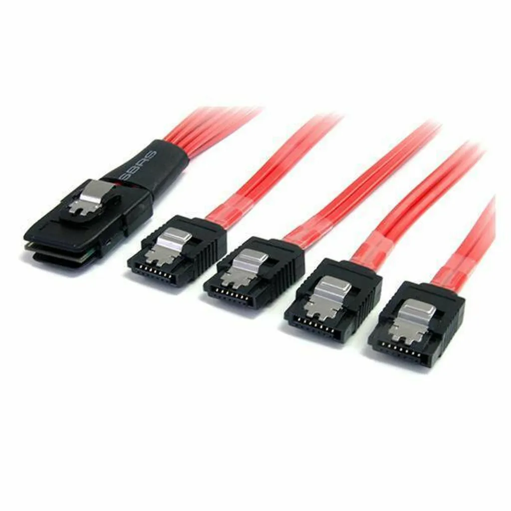 Cavo Mini SAS StarTech SFF-8087 a 4x SATA 50 cm Rosso | Pro Edition