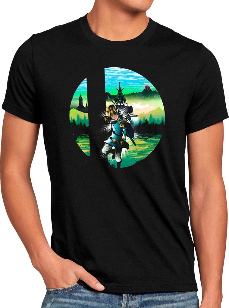 style3 Hylian Hero Link Herren T-Shirt gamer smash