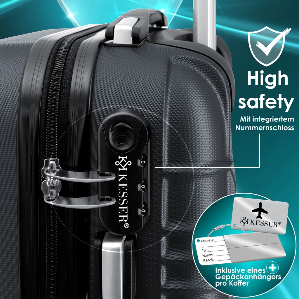 KESSER® Reisekoffer Hartschalen-Koffer Inkl. Kofferwaage + Produktbild 10