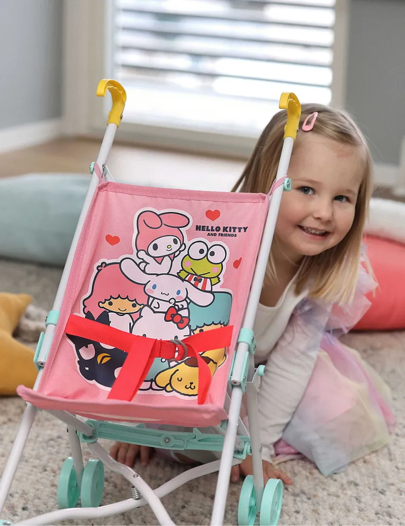 Poussette Hello Kitty Sulky rose - Roues multidirectionnelles et compacte
