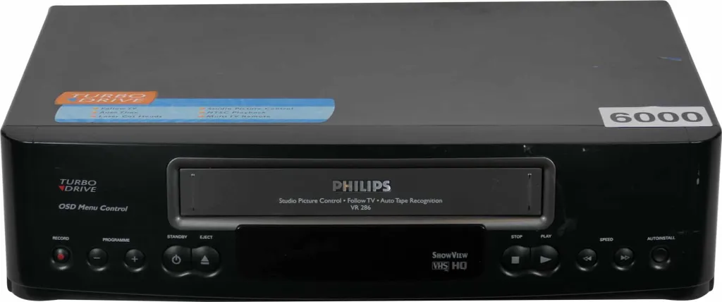 Magnétoscope Philips VR286 2 Têtes Vidéo Haute Fidélité et Suivi Automatique