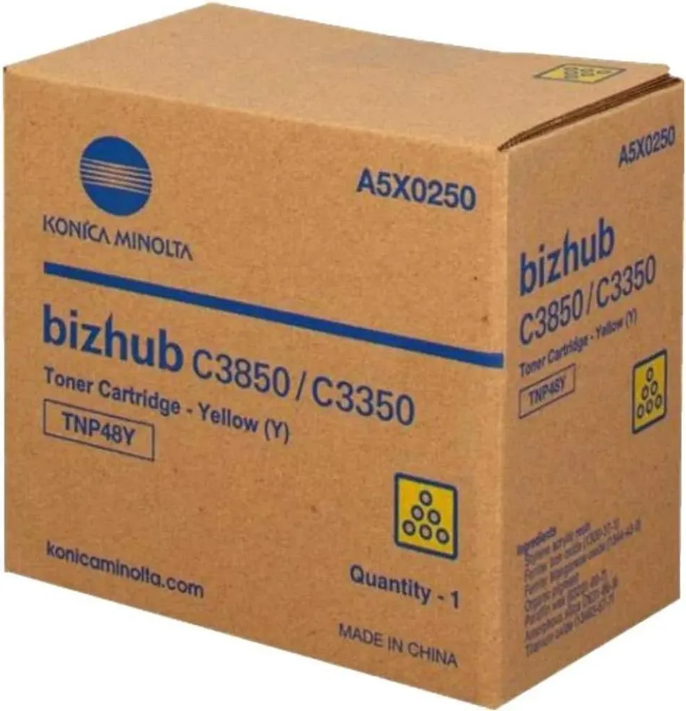 Toner Jaune A95W250 Konica Minolta pour Bizhub C3351 Longue Durée