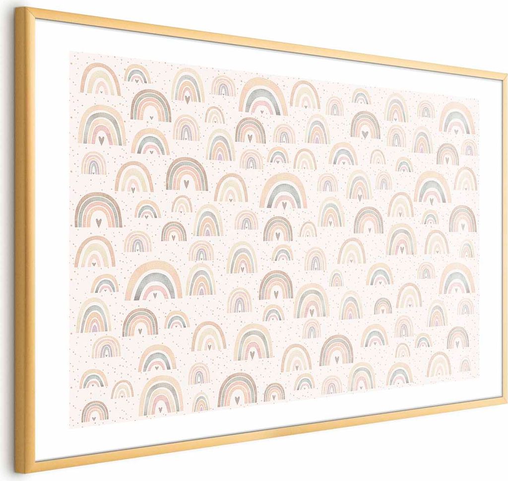 Posterpapier Poster - Rainbows and Hearts 42x29.7 cm Für Kinder e-A-10133-ao-a