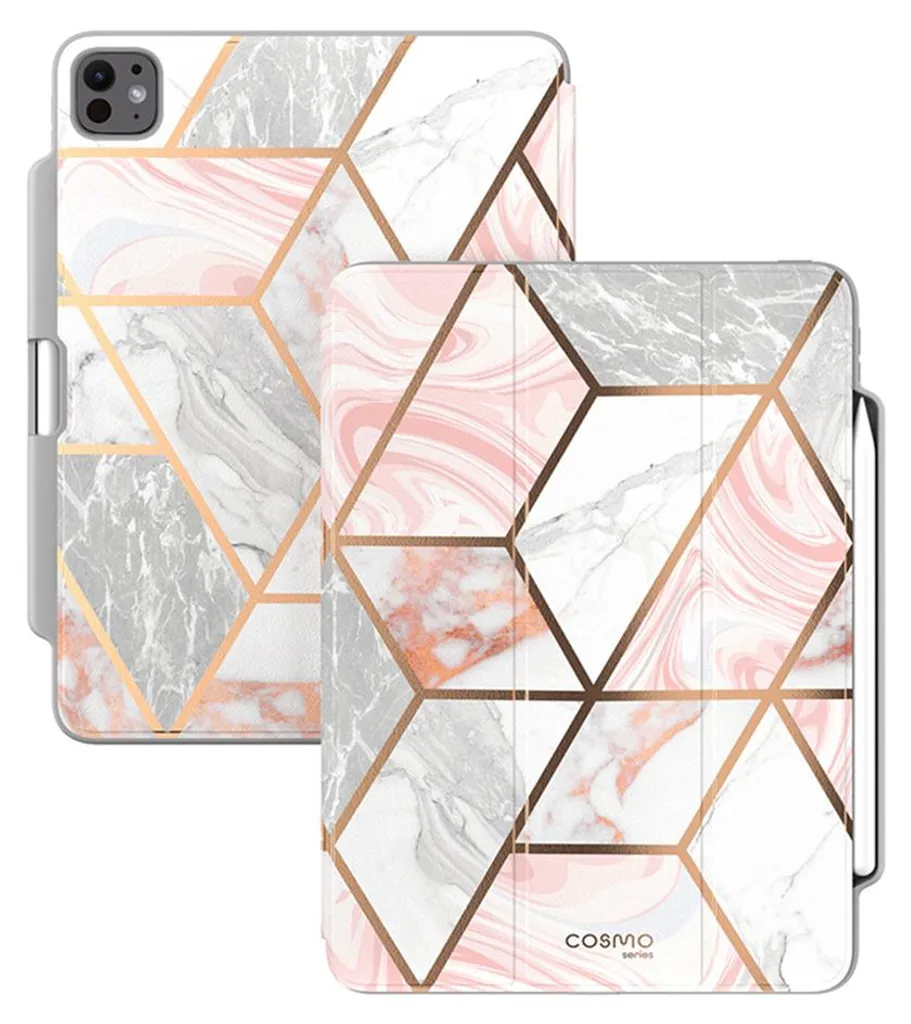 Supcase Coque iPad Pro 13 2024 Protection Intégrale avec Support - Blanc