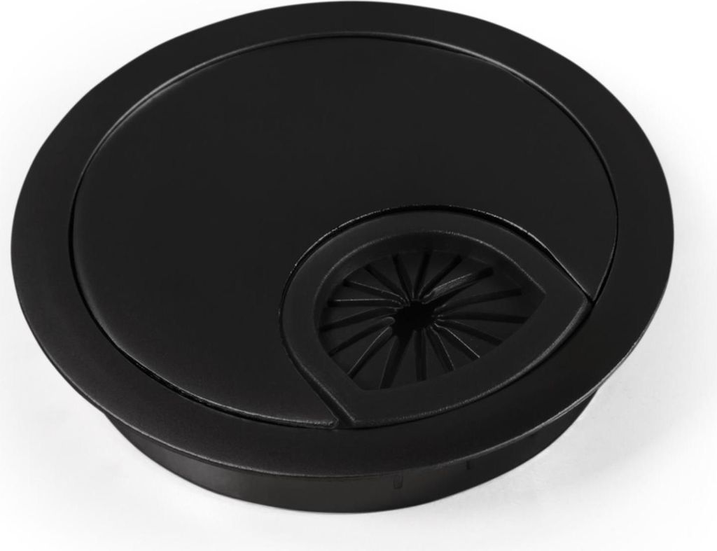 Kabeldurchführung McPower WB-02 aus Metall schwarz Ø70mm Produktbild 