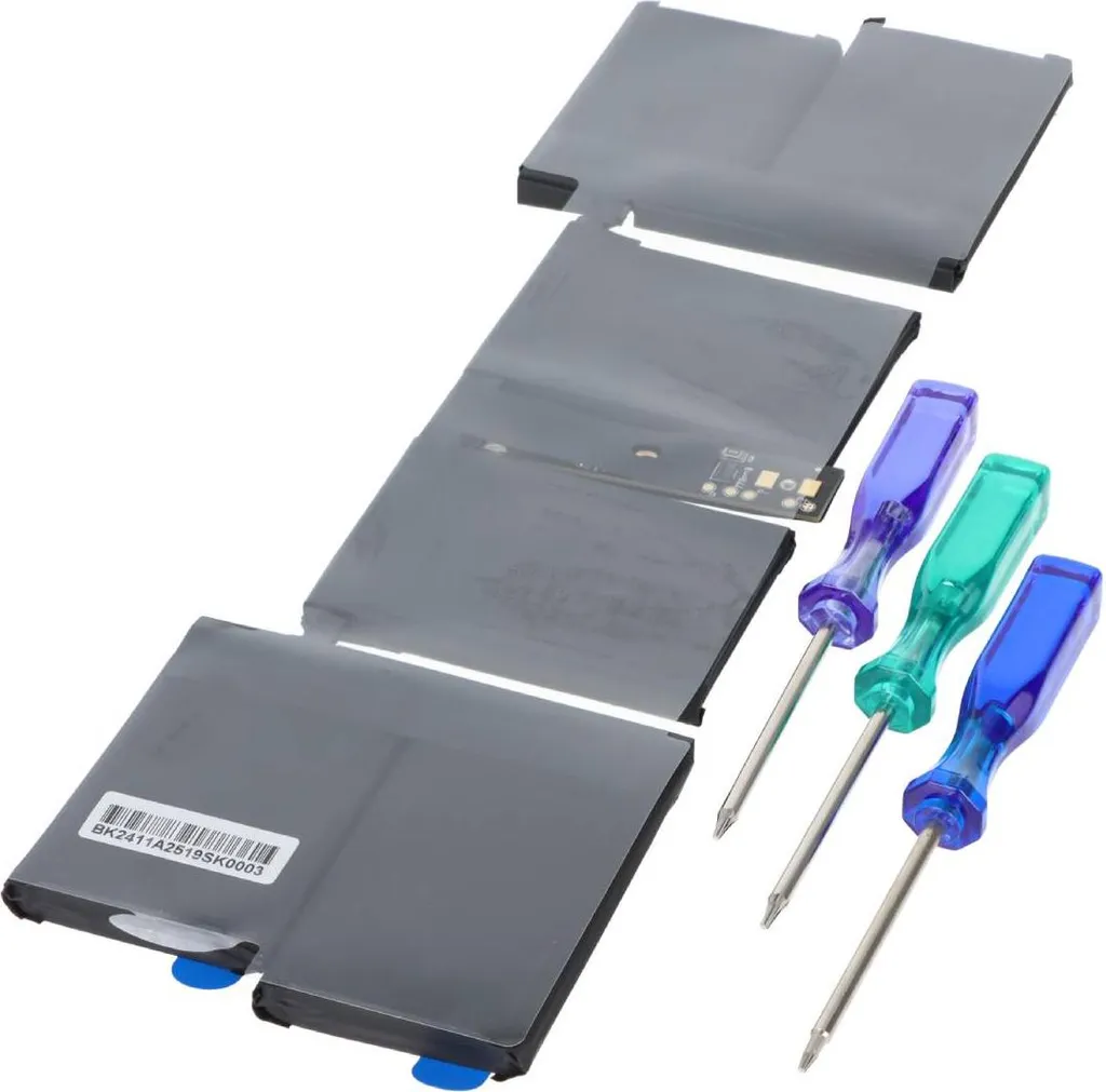Batterie MacBook Pro 14 A2519 pour réparer ordi qui coupe noir