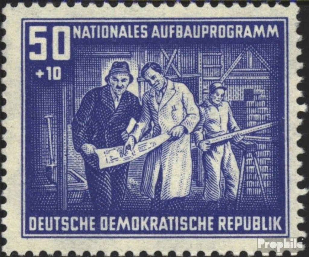 Briefmarken DDR 1952 Mi 306 gestempelt Nationales Aufbauprogramm Berlin