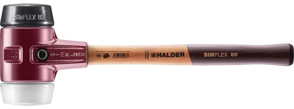 Halder Schonhammer Durchmesser 80mm 2900g Simplex mit Produktbild 