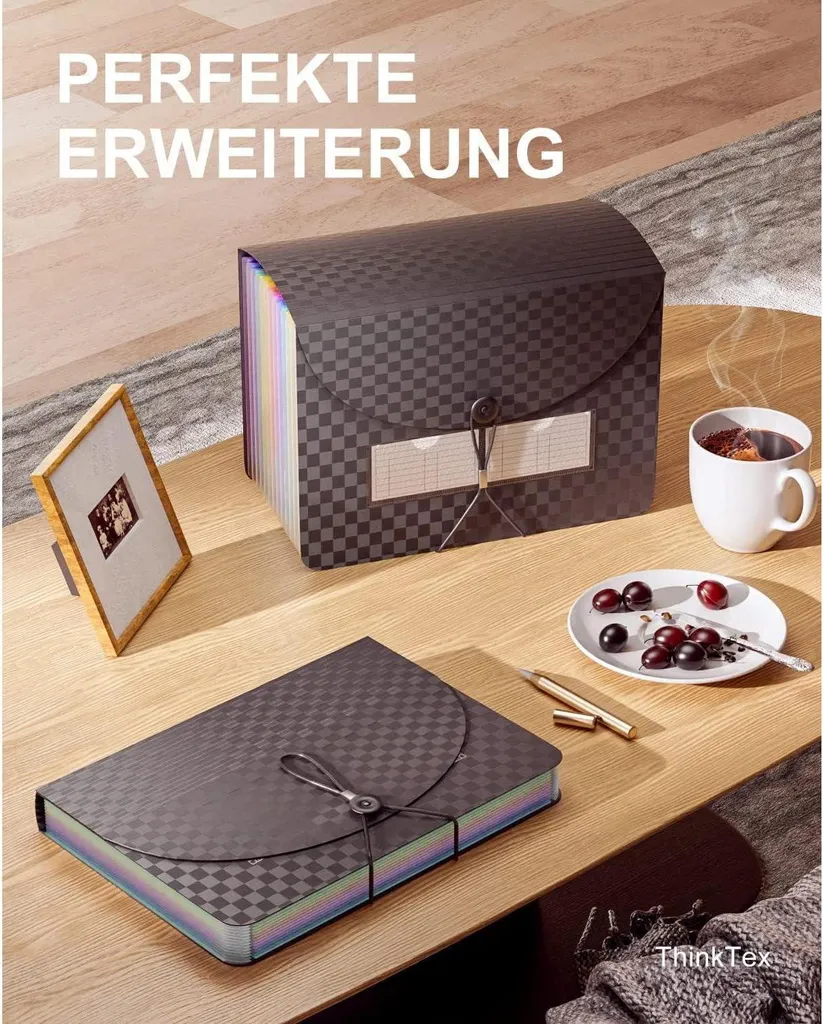 ThinkTex Cartella Espandibile Design 12 Pockets | Organizer A4 - 3