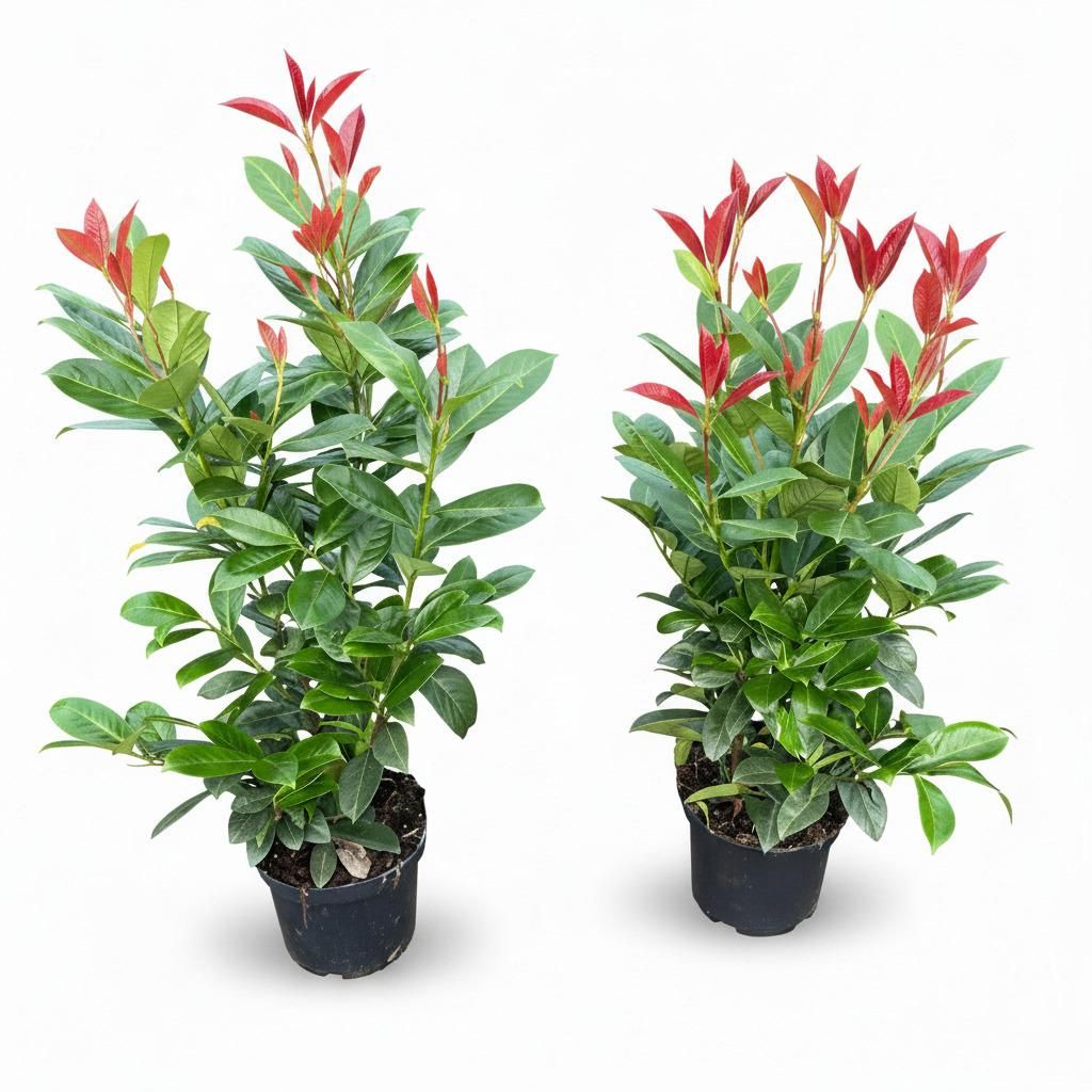 10x Kirschlorbeer On Fire 60-80 cm  - Roter Austrieb - Produktbild 
