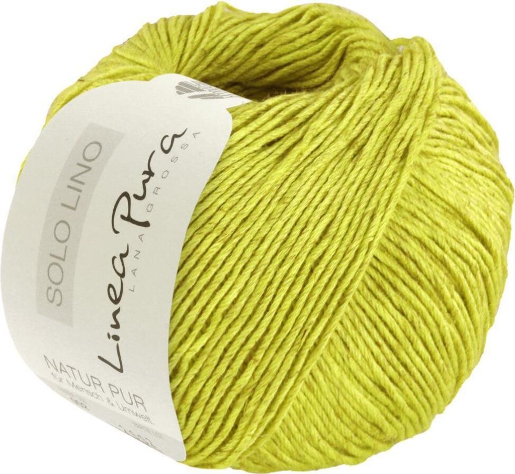 Lana Grossa SOLO LINO (Linea Pura), Farbe:071 - Limette Produktbild 