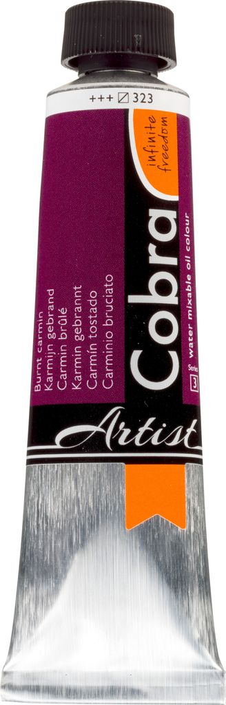 Cobra Artist Wassermischbare Ölfarbe Tube 40 ml Karmin Gebrannt 323