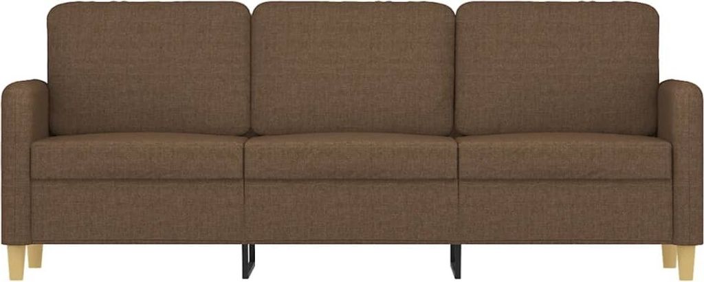 "Winterschlussverkauf " 3-Sitzer-Sofa - CLORIS - Couchgarnitur - Sofa Set Sitzmöbel - Braun 180 cm Stoff - 198 x 77 x 80 cm - NeuMöbel3314491