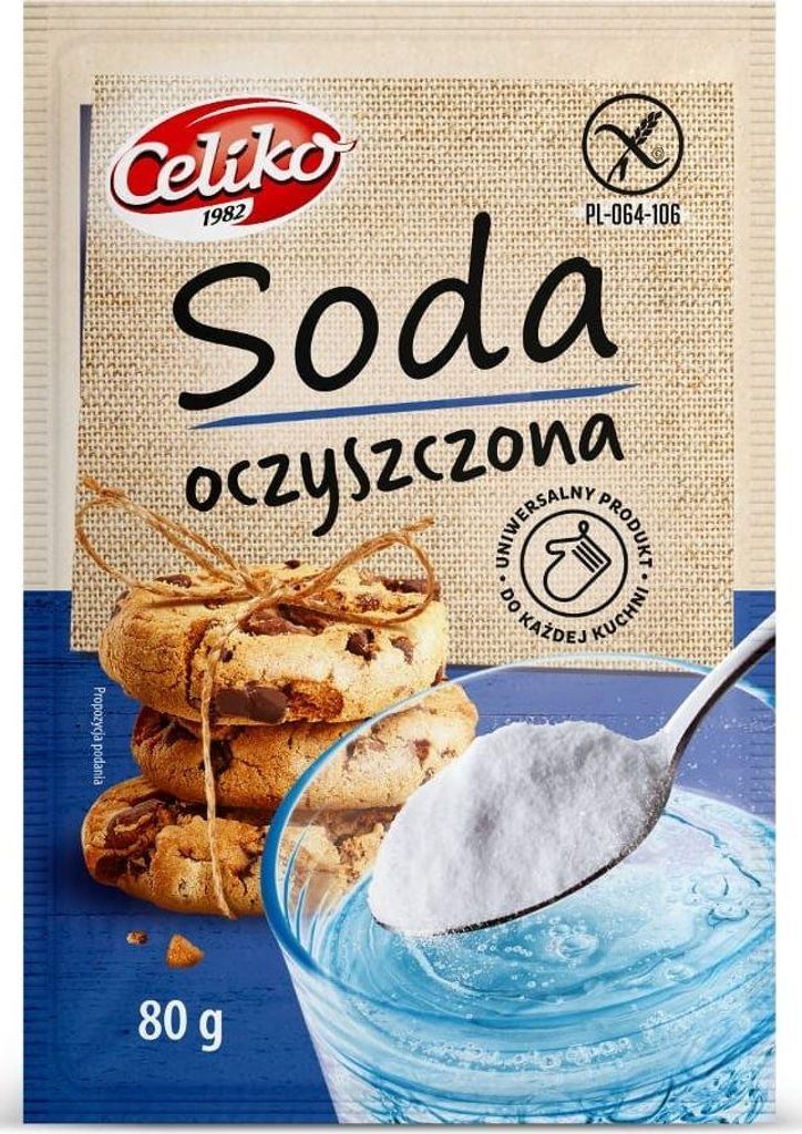 SODA OCZYSZCZONA BEZGLUTENOWA 80 g - CELIKO
