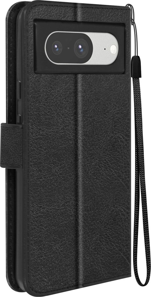Mayaxess, Google Pixel 8 Wallet Case Standfunktion mit Handschlaufe, Schwarz