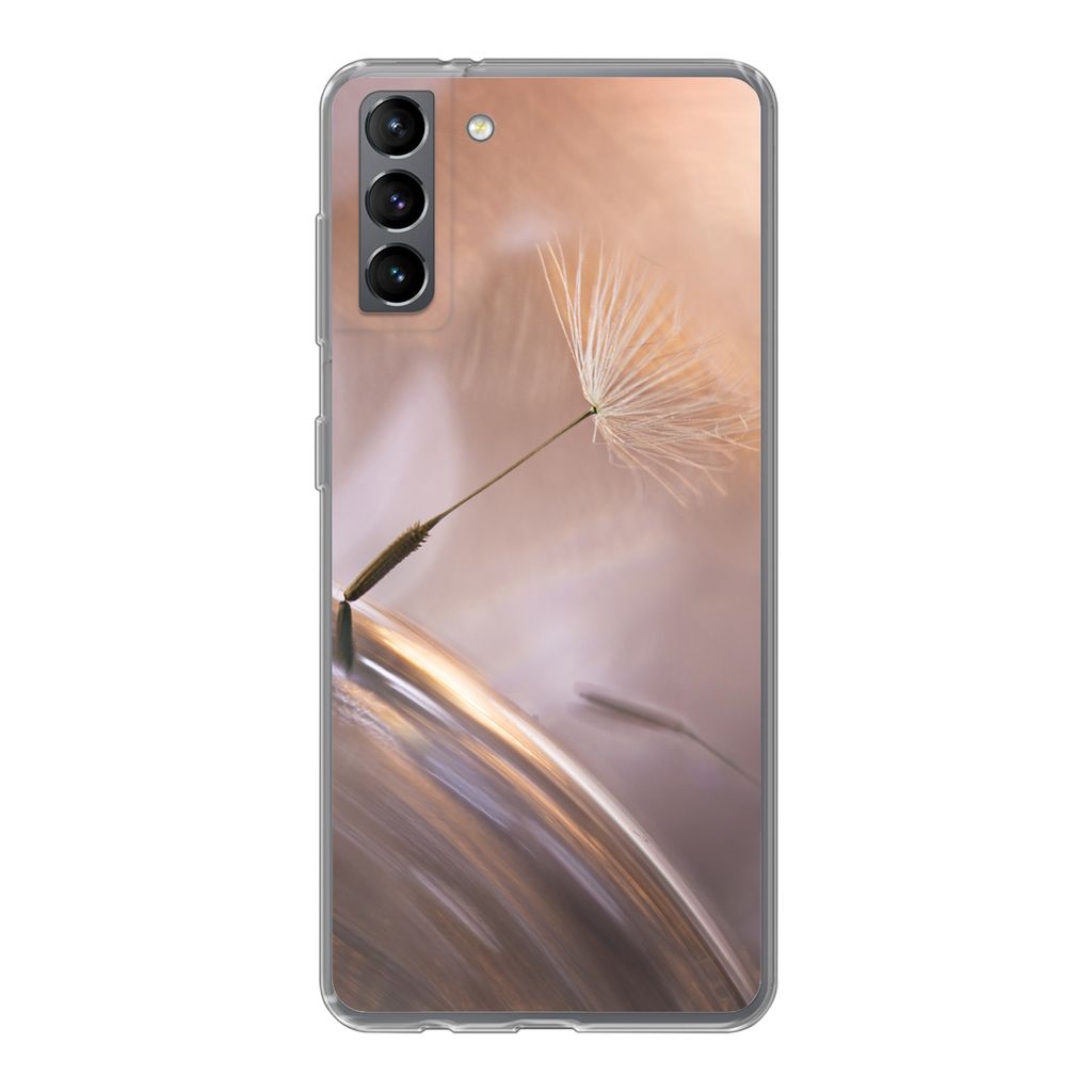 MuchoWow Handyhülle Schutzhülle Hülle für Samsung Galaxy S21 Plus Löwenzahnsamen - Abstrakt - Himmel Silikon Softcase Handy Hülle - Handy-T...
