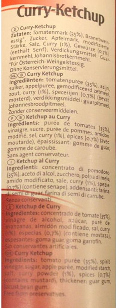 Zeisner Curry Ketchup 800ml Flasche Ketchup Kaufland.de