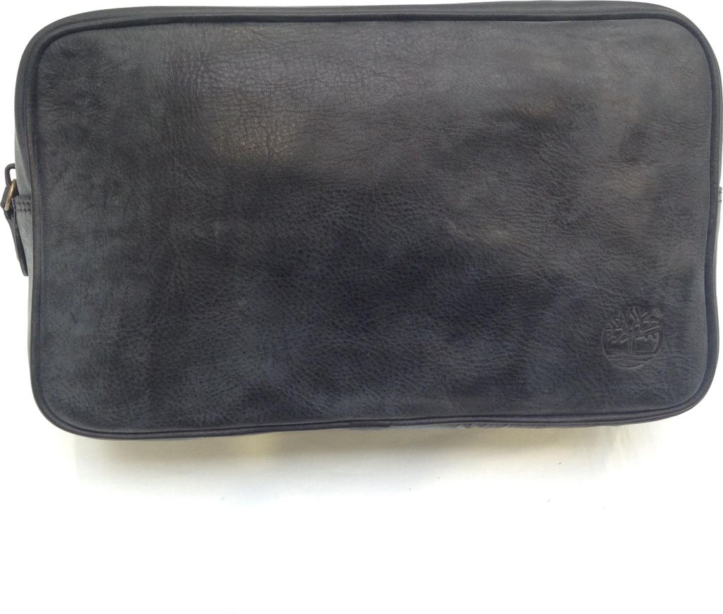 Timberland Kulturbeutel Kosmetiktasche Leder Anthrazit M3023-001
