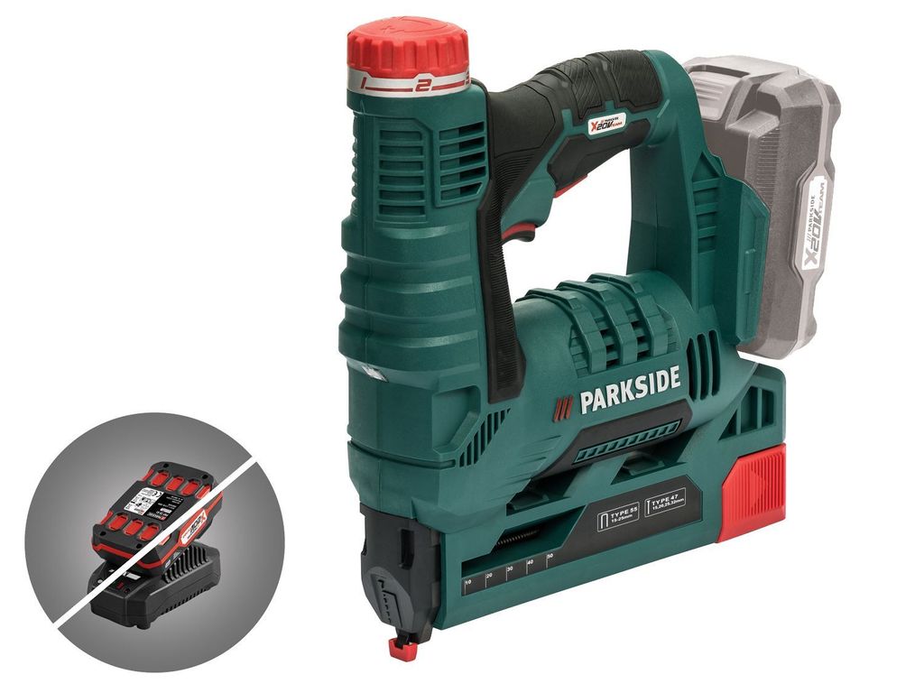 PARKSIDE® Akku-Tacker PAT 20-Li A1 ohne Akku und Ladegerät Produktbild 