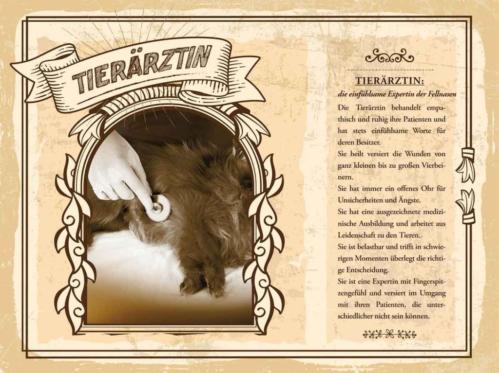 vianmo Holzschild 30x40 cm Tierärztin behandelt ruhig Tiere Beruf Arbeit Tier Haustier