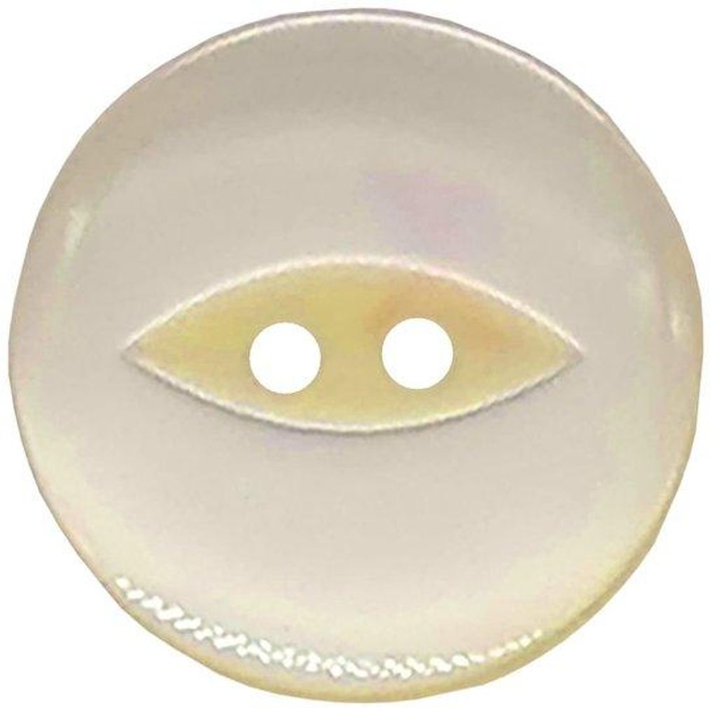 20 Acryl-Auswahl mit Fischaugen-Design, Babylüknägel, für Stickerei, Stricktechnik und Handarbeiten, Cremefarbe, 11 mm / 18 Reihen