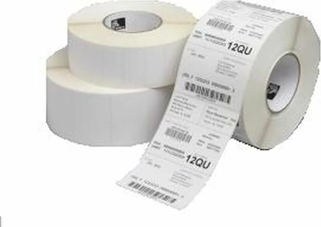 Zebra Z-Perform 1000T, Bianco, Etichetta autoadesiva, Etichette, Rotolo, Carta, Trasferimento termico