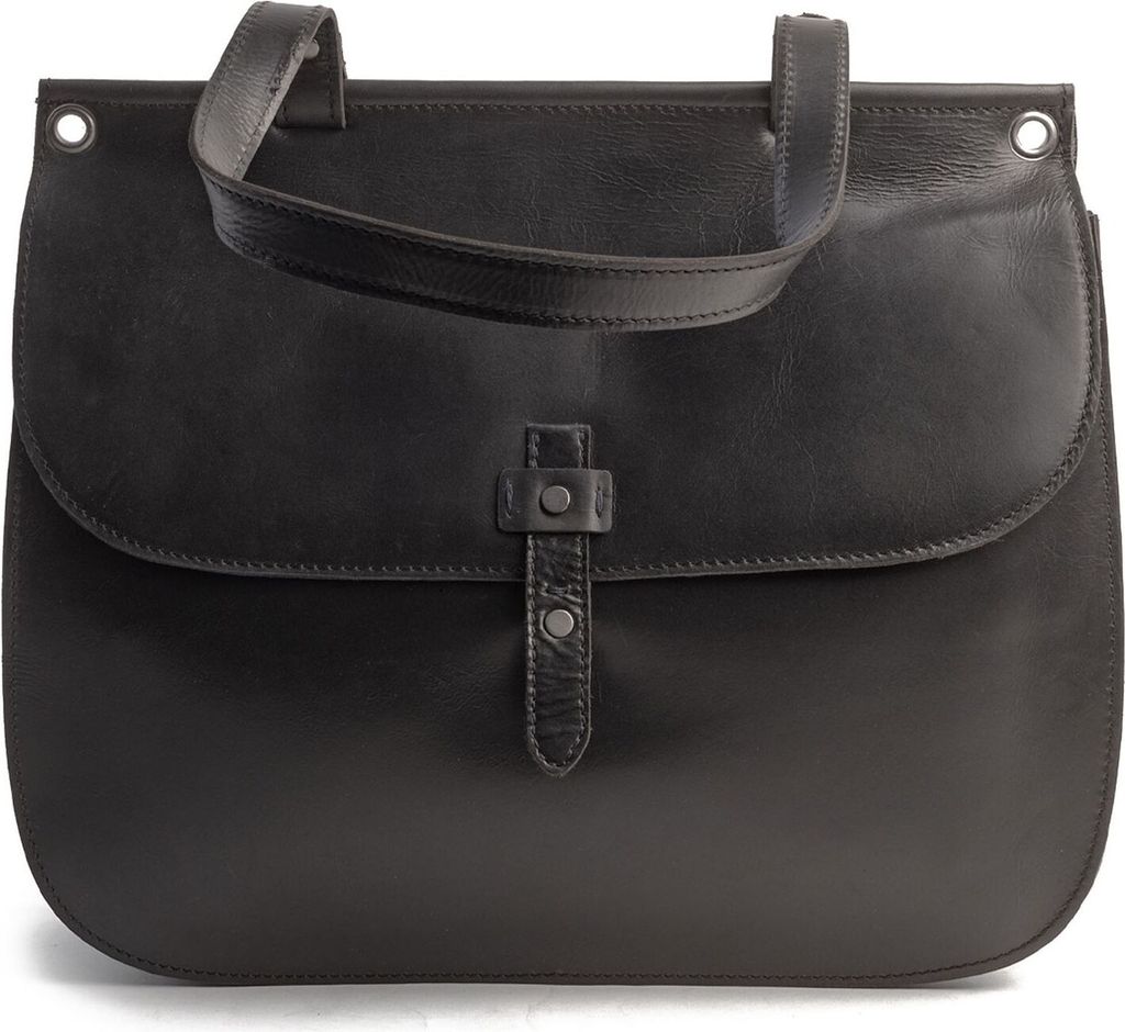 HAROLD'S Leder Umhängetasche Schultertasche Aberdeen Crossbody Slingbag Black schwarz