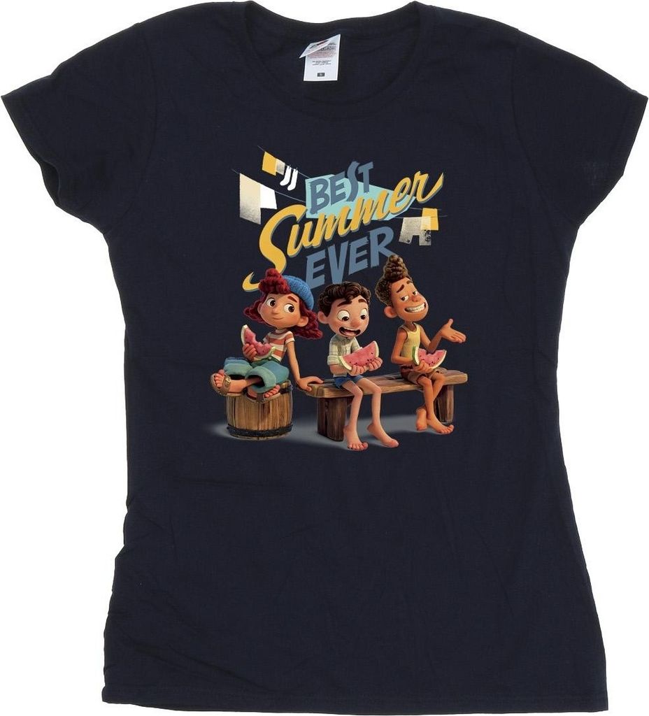 Disney - "Best Summer Ever" T-Shirt für Damen BI26235 (XL) (Marineblau)
