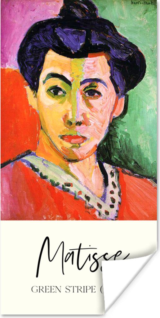 MuchoWow Poster Matisse - Grüner Streifen (1905) - Alte Meister 80x160 cm - Kinderzimmer