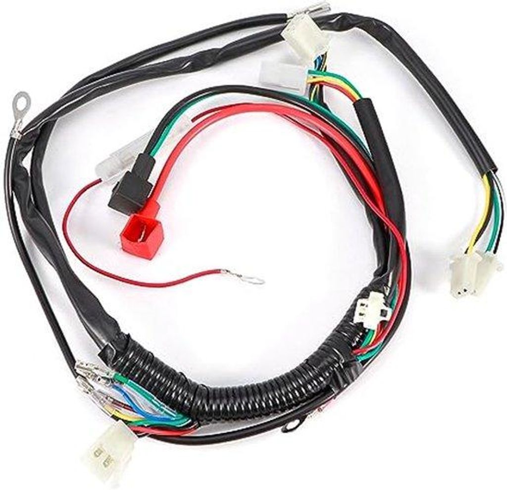 Elektrischer Anlasser Kabelset CDI-Regler Schalter Motor Batterie für Motorrad ATV Quad 70cc 90cc 110cc 125cc Verbesserte Leistung