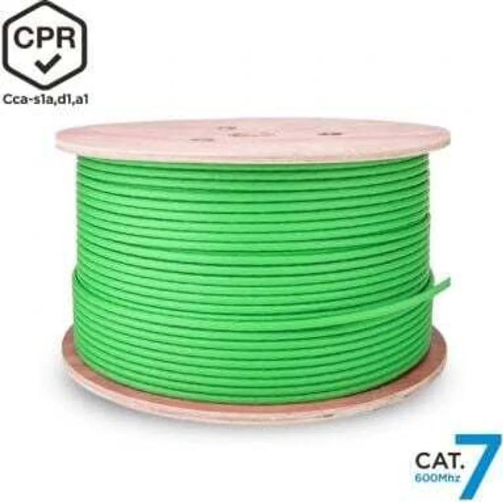 Câble RJ45 Cat7 500m SFTP anti-interférences LSZH Cca Aisens Vert