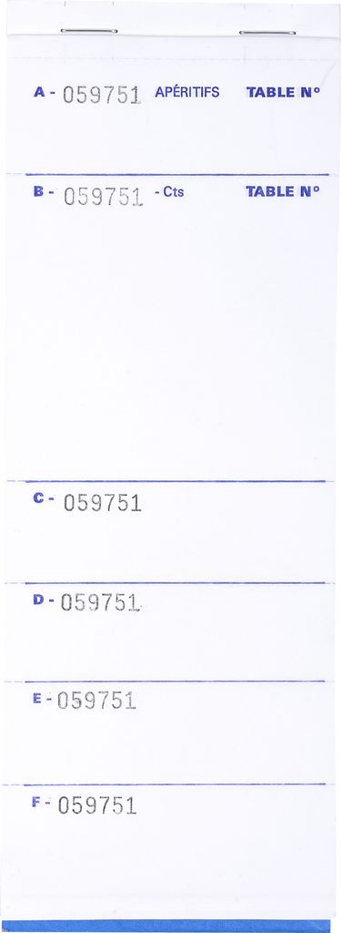 Exacompta 96207E 50x - Notepad Exac Restaurant