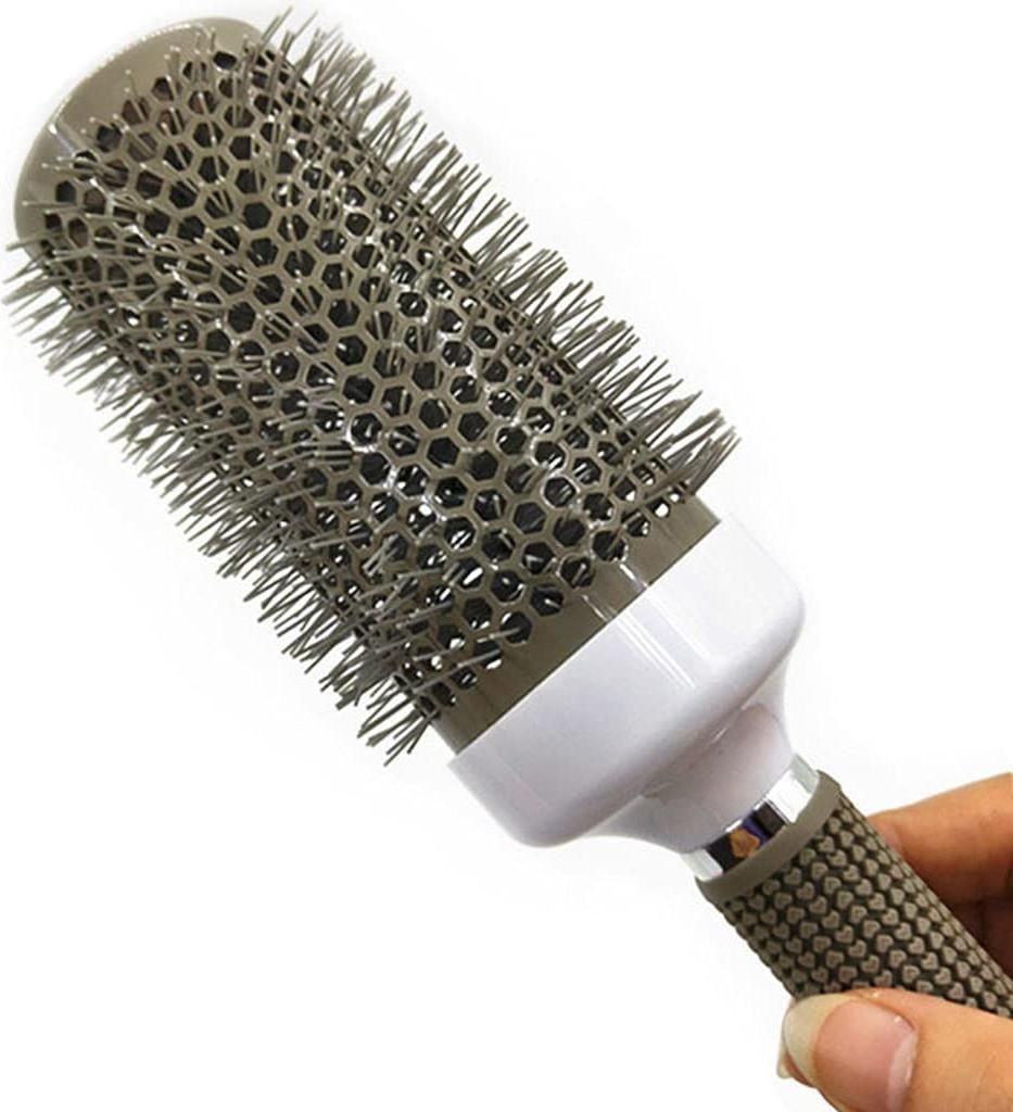 Runde Fass Haarbürsten Set 2 Stück Keramische Bürsten - Für Haar Trocknen Styling Locken - Haar Glätten Volumen Und Glanz