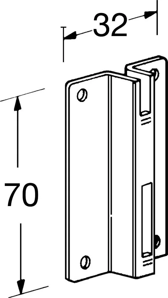 Support Element System blanc : console étagère robuste pour crémaillère