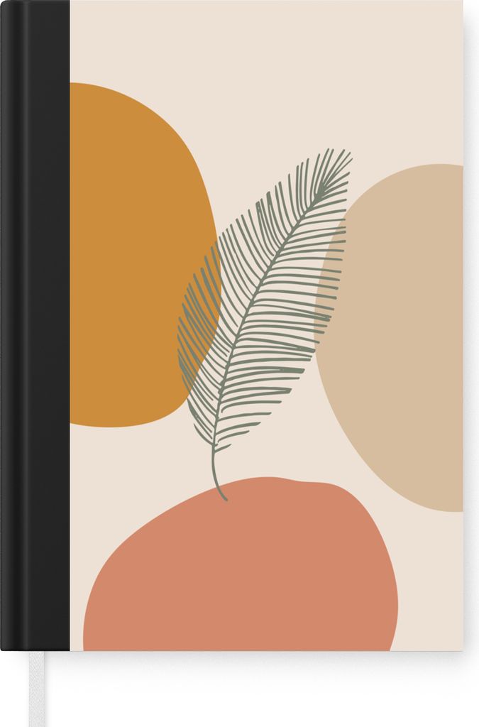 MuchoWow Notizbuch Tagebuch Haushaltsbuch Notebook A5 Feder - Pastell - Sommer - Notizblock - Notizheft - Notebook - Schreibblock - Papier