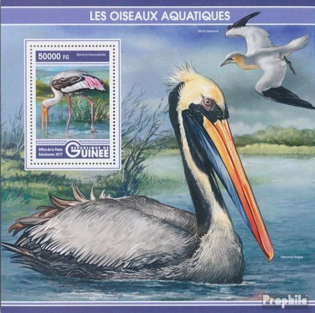 Briefmarken Guinea 2017 Mi Block 2755 (kompl. Ausgabe) postfrisch Wasservögel