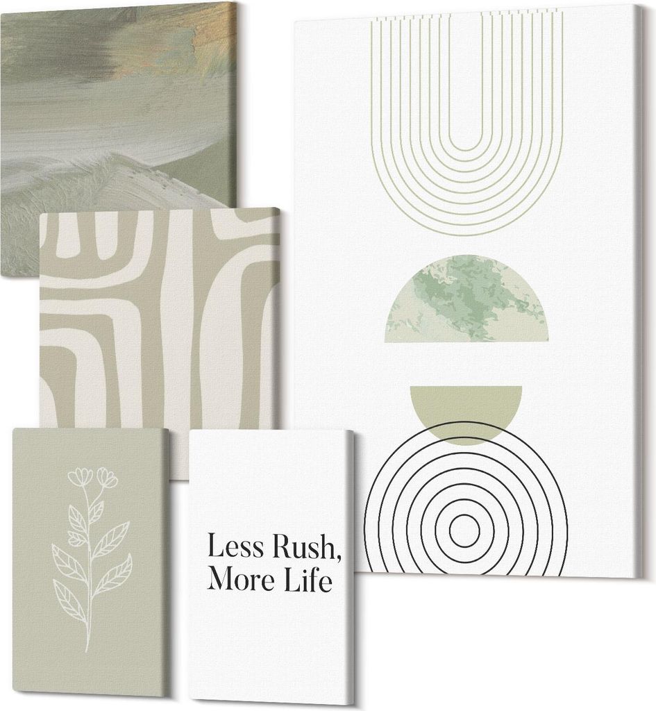 Leinwandbilder Mehrteilig 5-teilig – Modernes Design – Hochwertiger Polycanvas Kunstdruck – Wanddekoration & Wandkunst – Bilder für Zuhaus...