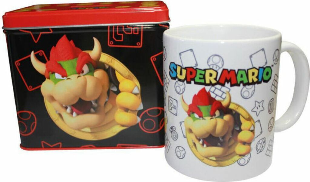 Nintendo Super Mario Bros Bowser Tasse + Ensemble de boîtes Image du produit 