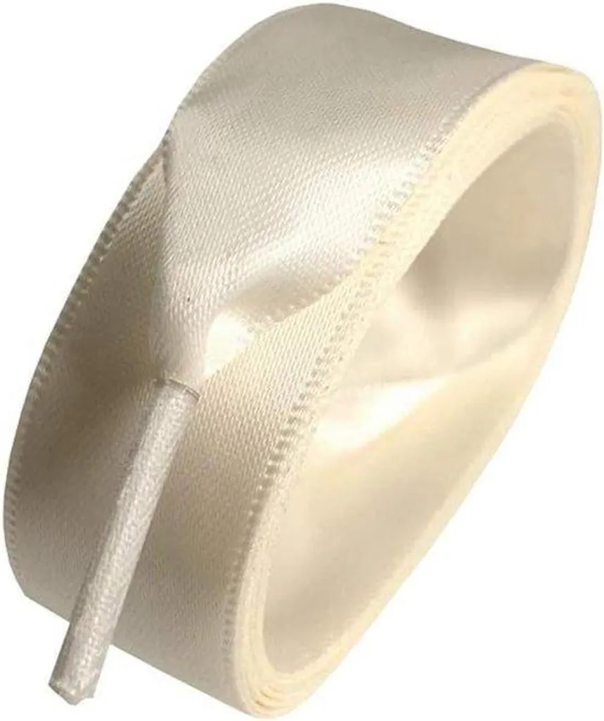 Ruban en satin crème pour décoration de mariage et emballage cadeaux chic