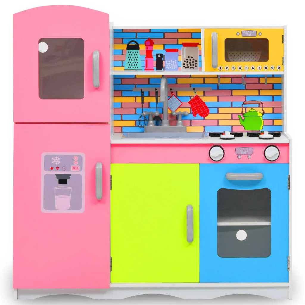 Cuisine de jeu robuste en MDF multicolore 80 cm pour petit chef - 2