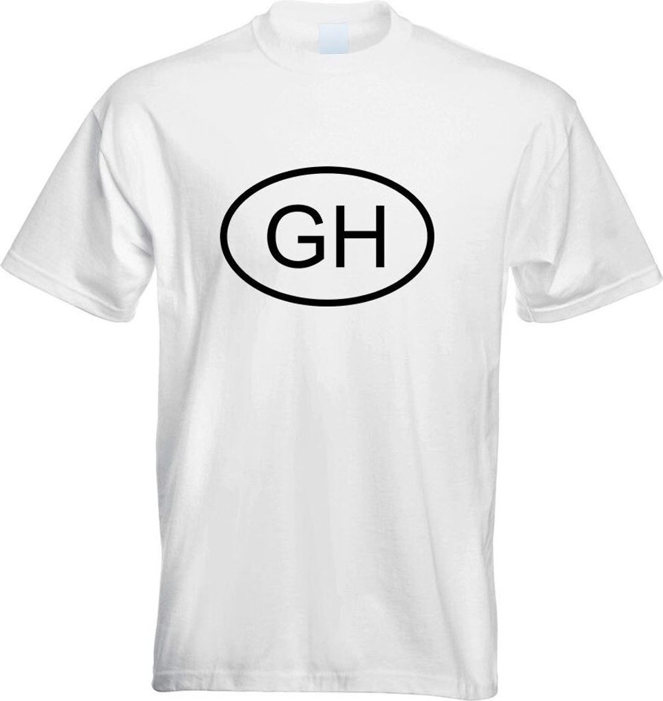 Kiwistar - T-Shirt - Weiss - Ghana GH Motiv Bedruckt Funshirt Design Print - mit Motiv Bedruckt - Funshirt Design - Sport - Freizeit - Herren - XL