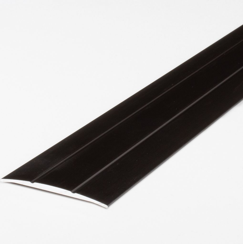 PROVISTON Übergangsprofil | 1.8 x 38 x 2700 mm | Übergangsschiene Übergangsleiste Bodenprofil Abdeckleiste Aluminium eloxiert Bronze Dunkel Selb...