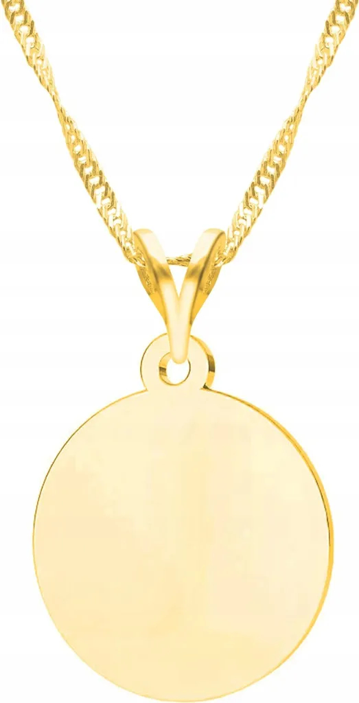 Girocollo Donna Argento 925 e Oro - Ciondolo Anello Design Minimal